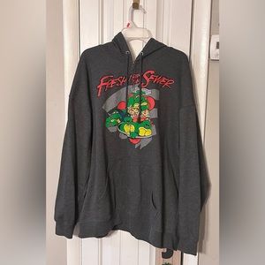 Mens Ninja Turtles Grey hoodie